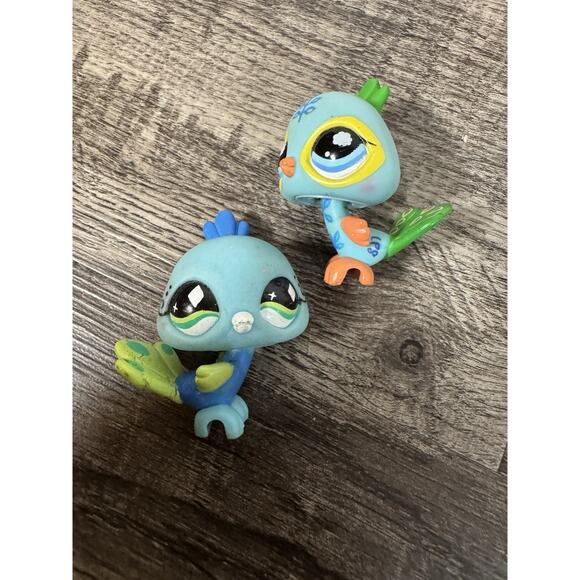 Lot Of 13 Littlest Pet Shop Birds Flamingo Ostrich Swan Parakeet Peacock Pelican - Picture 8 of 16